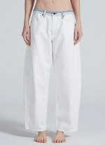 Catamaran Jean in White Sashiko