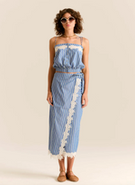 Paula Top in Blue Stripes