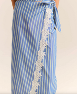 Loren Skirt in Blue Stripes
