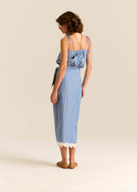 Loren Skirt in Blue Stripes