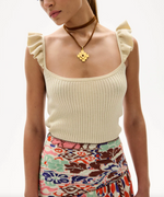 Nielle Rib Tank in Cream