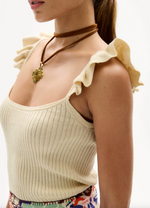 Nielle Rib Tank in Cream