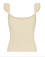 Nielle Rib Tank in Cream