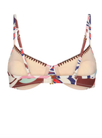 Cala Bikini Top in Punta Print
