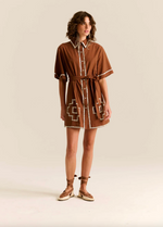 Amaia Dress in Chocolate Brown