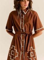 Amaia Dress in Chocolate Brown