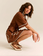 Amaia Dress in Chocolate Brown