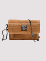 Antiparos Mini Crossbody Bag – Tobacco Raffia
