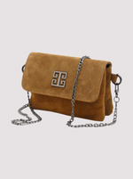 Antiparos Mini Crossbody Bag – Cognac Suede