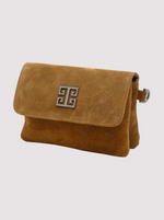 Antiparos Mini Crossbody Bag – Cognac Suede