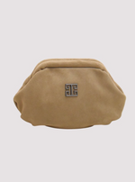 Niovi Mini Clutch – Beige Suede