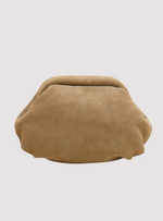 Niovi Mini Clutch – Beige Suede