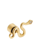 Little Gold Snake Studs