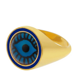 Neon Blue Evil Eye Chevalier