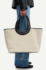 Saberta Beach Bag in Bone White