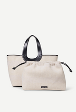 Saberta Beach Bag in Bone White