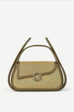 Sahero Grab Bag in Washed Brown Denim