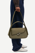 Sahero Grab Bag in Washed Brown Denim
