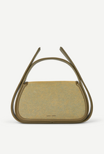 Sahero Grab Bag in Washed Brown Denim
