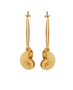 Nautilus Shell Mini Hoops