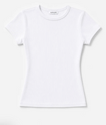 Sunset Baby Tee in White