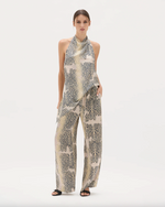 Nile Python Draped Halter Top