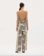 Nile Python Draped Halter Top
