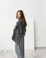 Wool Cloak in Deep Grey
