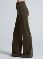 Brighton Wide Leg Cord in Safari Green