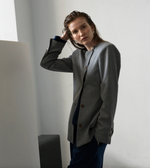 Hourglass Blazer in Grey