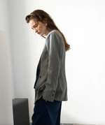 Hourglass Blazer in Grey