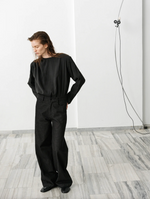 J Denim Trousers in Black Washed