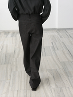 J Denim Trousers in Black Washed