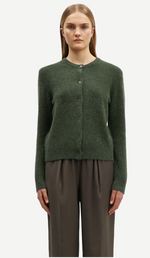 Nor Short Cardigan in Forest Night