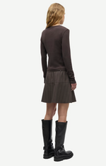 Saalexo LS Cardigan in Mulch