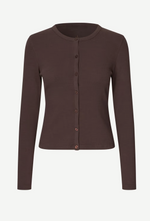 Saalexo LS Cardigan in Mulch