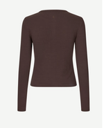 Saalexo LS Cardigan in Mulch