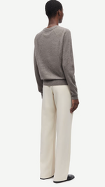 Boston O-Neck in Grey Blue Mel.