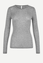 Sadou T-Shirt LS ihn Grey Mel