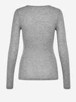 Sadou T-Shirt LS ihn Grey Mel
