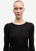 Sadou T-Shirt LS in Black