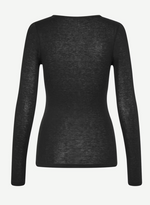 Sadou T-Shirt LS in Black