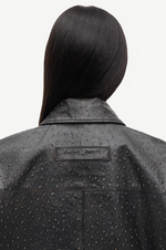 Satise Leather Jacket in Mulch