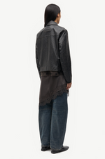 Satise Leather Jacket in Mulch