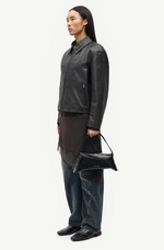 Satise Leather Jacket in Mulch