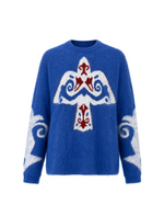 Folklore Alpaca Sweater in Cobalt