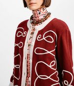 Elsa Cardigan in Deep Red
