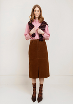 Angela Skirt in Tobacco