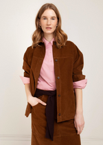 Jill Shirt Jacket in Tobacco