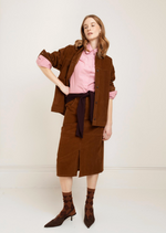 Jill Shirt Jacket in Tobacco